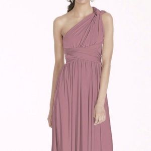 100 ways convertible dress - dusty pink